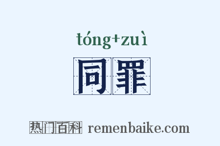同罪是什么意思的图片